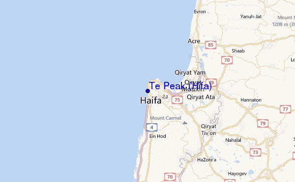 Te Peak (Hifa) Location Map