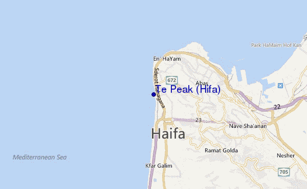 Te Peak (Hifa) location map