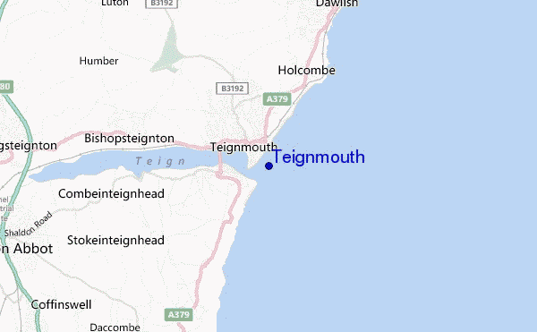Teignmouth location map