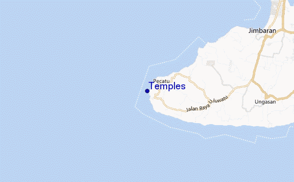 Temples location map