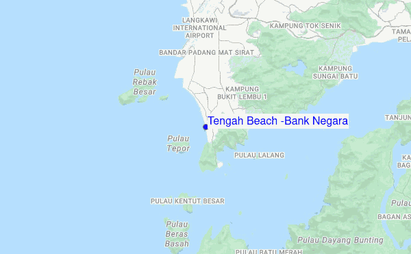 Tengah Beach (Bank Negara) location map