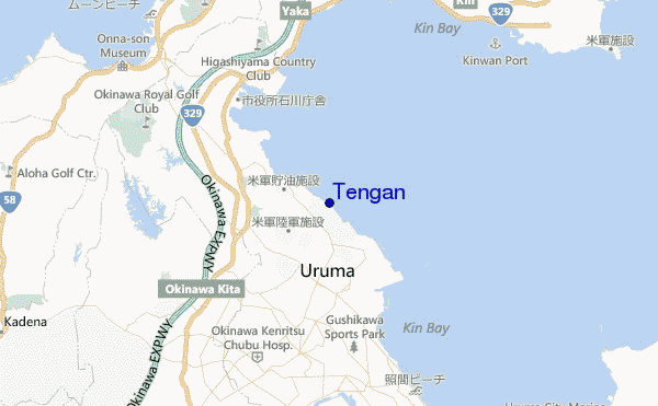 Tengan location map