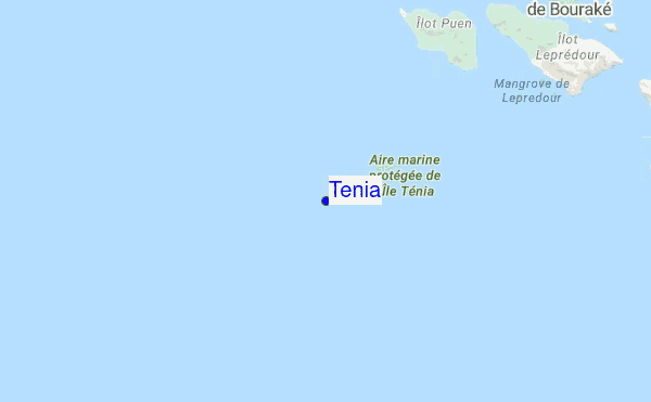 Tenia location map