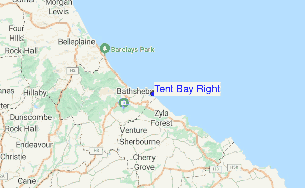 Tent Bay Right location map