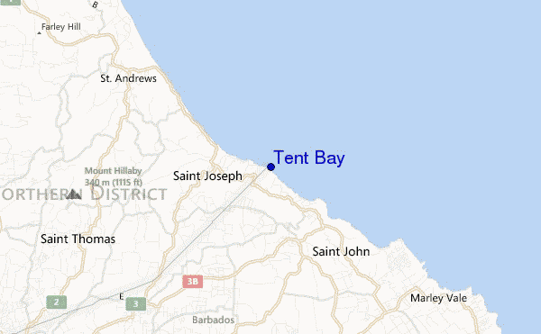 Tent Bay location map