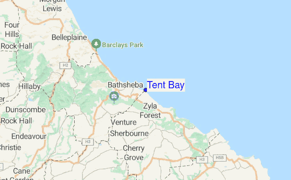 Tent Bay location map