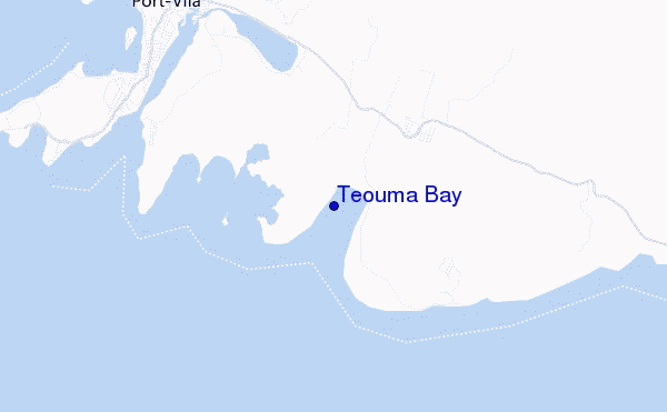 Teouma Bay location map