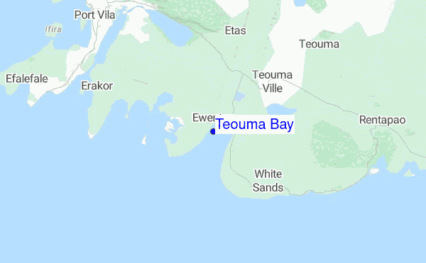 Teouma Bay location map