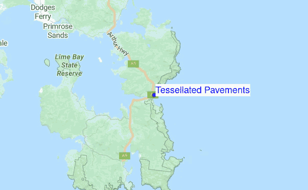 Tessellated Pavement Tasmania Map Tessellated Pavements Surf Forecast And Surf Reports (Tas - East Coast,  Australia)