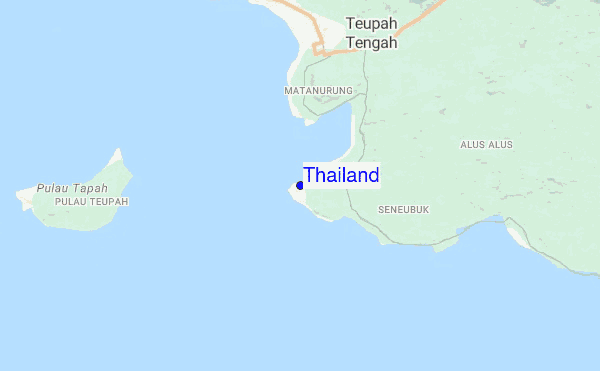 Thailand location map