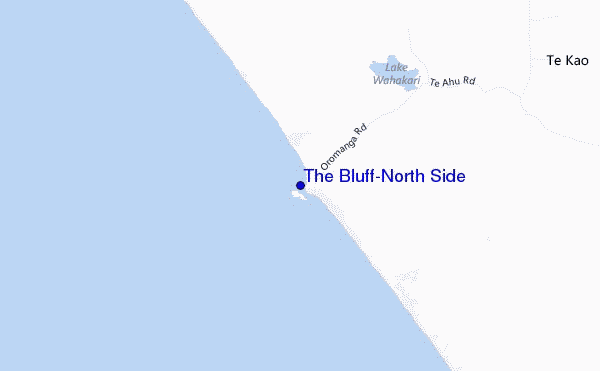 The Bluff-North Side location map