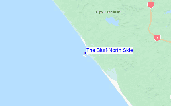 The Bluff-North Side location map