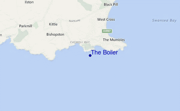 The Boiler location map