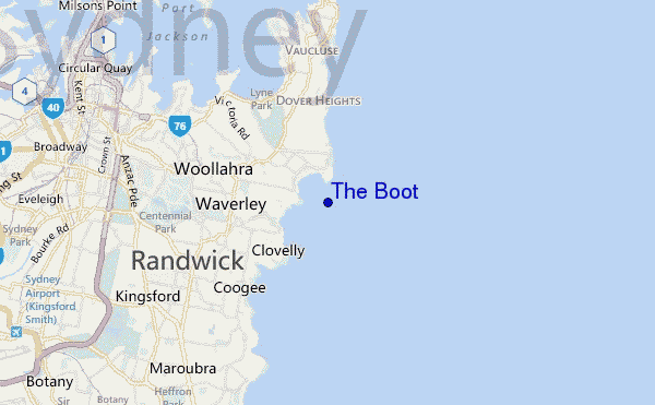 The Boot location map