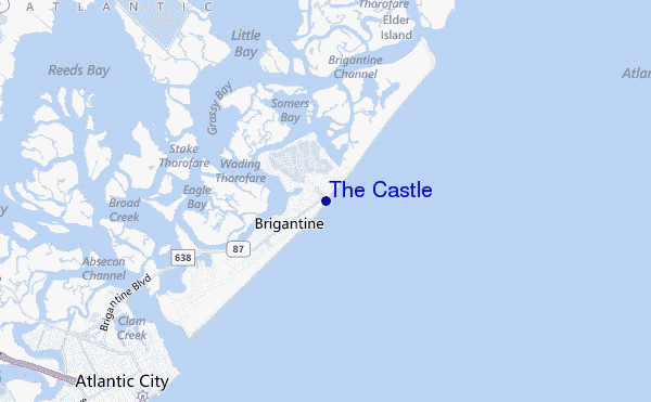 The Castle location map