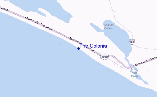 The Colonia location map