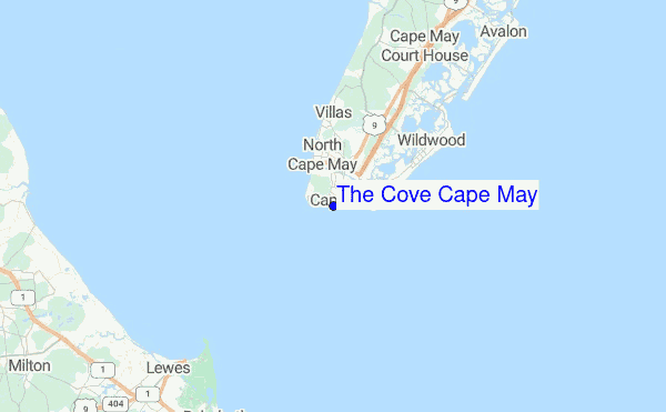 The Cove Cape May Location Map