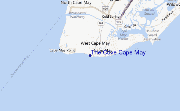 The Cove Cape May location map