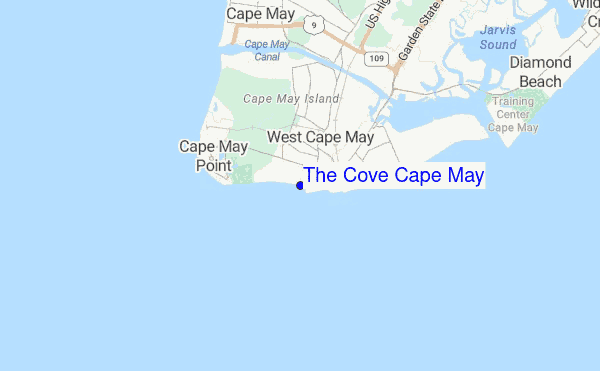 The Cove Cape May location map