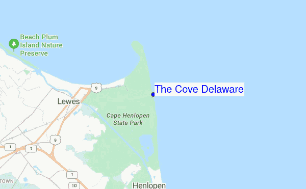 The Cove Delaware location map