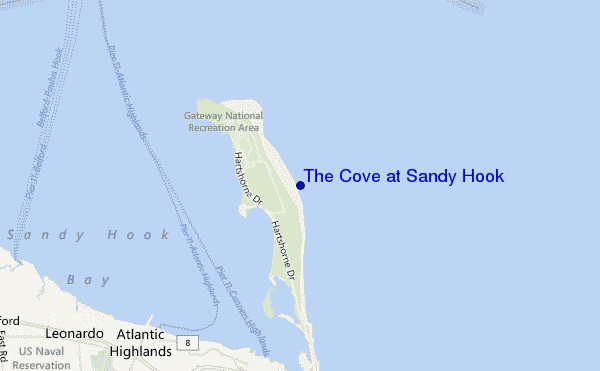 The Cove at Sandy Hook location map