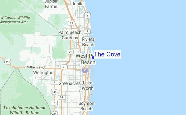 The Cove Location Map