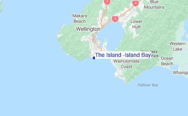 The Island (Island Bay) Location Map