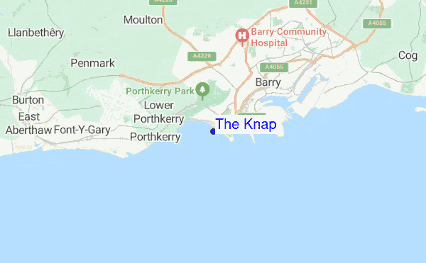 The Knap location map