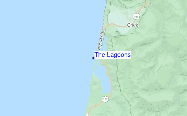 The Lagoons location map