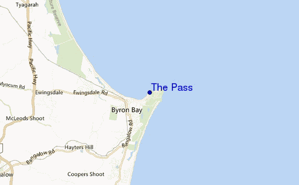The Pass location map