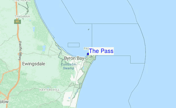 The Pass location map