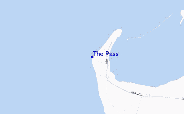 The Pass location map