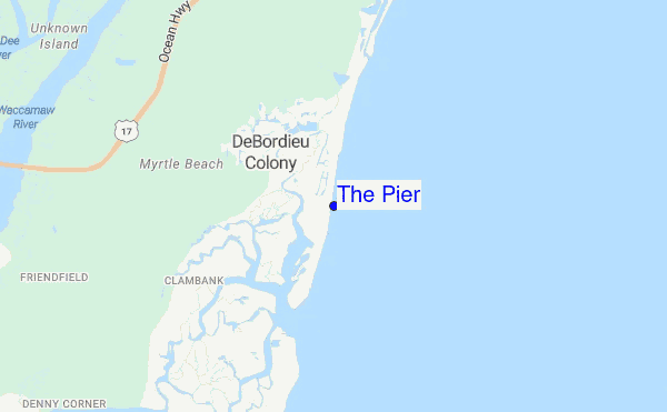 The Pier location map