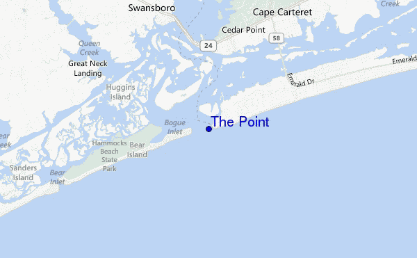 The Point location map