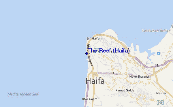 The Reef (Haifa) location map