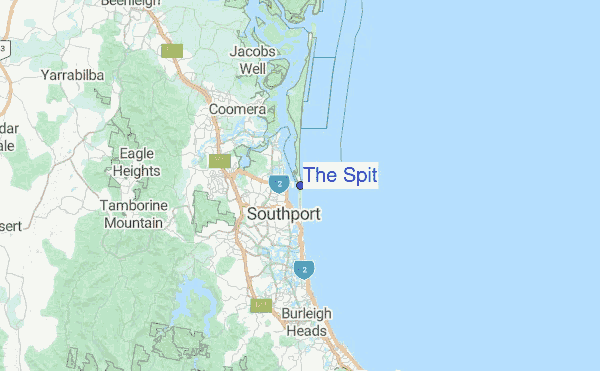 map of the spit gold coast The Spit 48 Hour Detailed Surf Forecast map of the spit gold coast