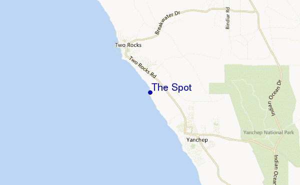 The Spot location map