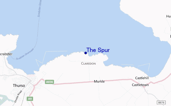 The Spur location map