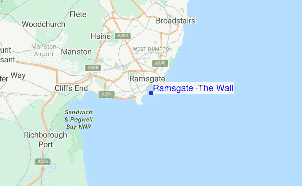 Ramsgate (The Wall) location map