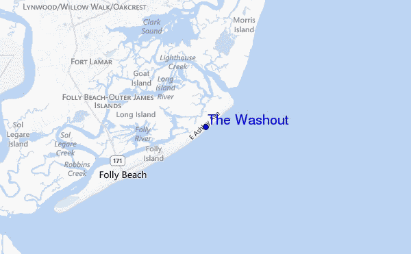 The Washout location map