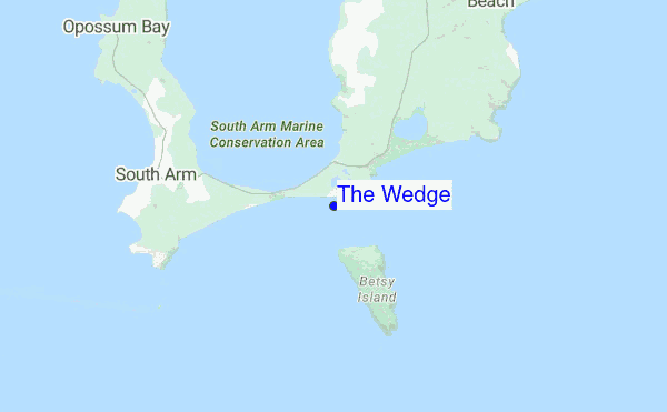 The Wedge location map