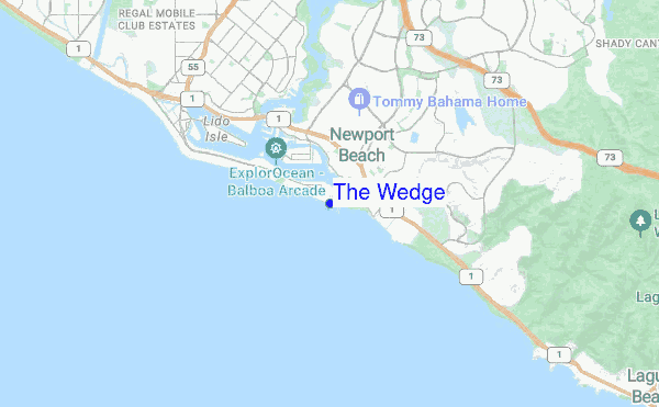 The Wedge location map