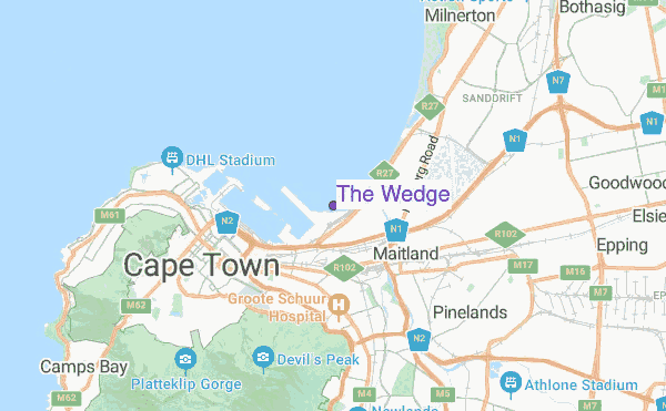 The Wedge location map