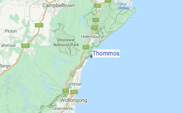 Thommos Location Map