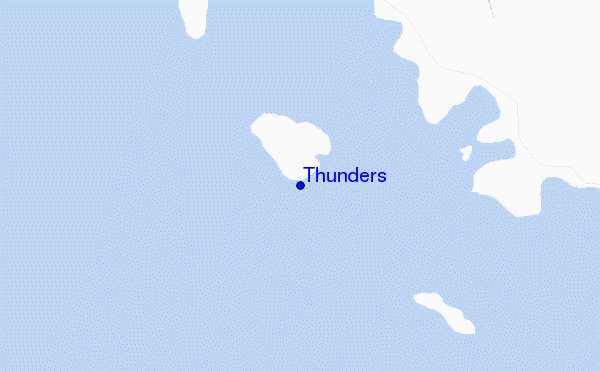 Thunders location map