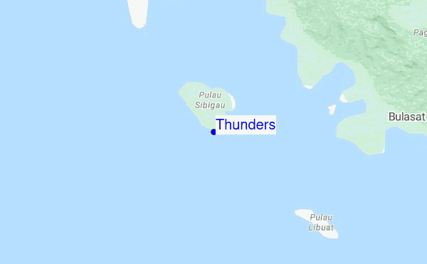 Thunders location map