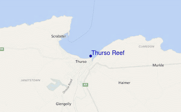 Thurso Reef location map