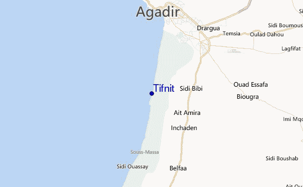 Tifnit Location Map