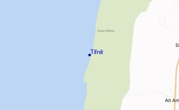 Tifnit location map