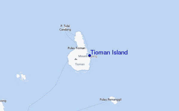 Tioman Island Location Map
